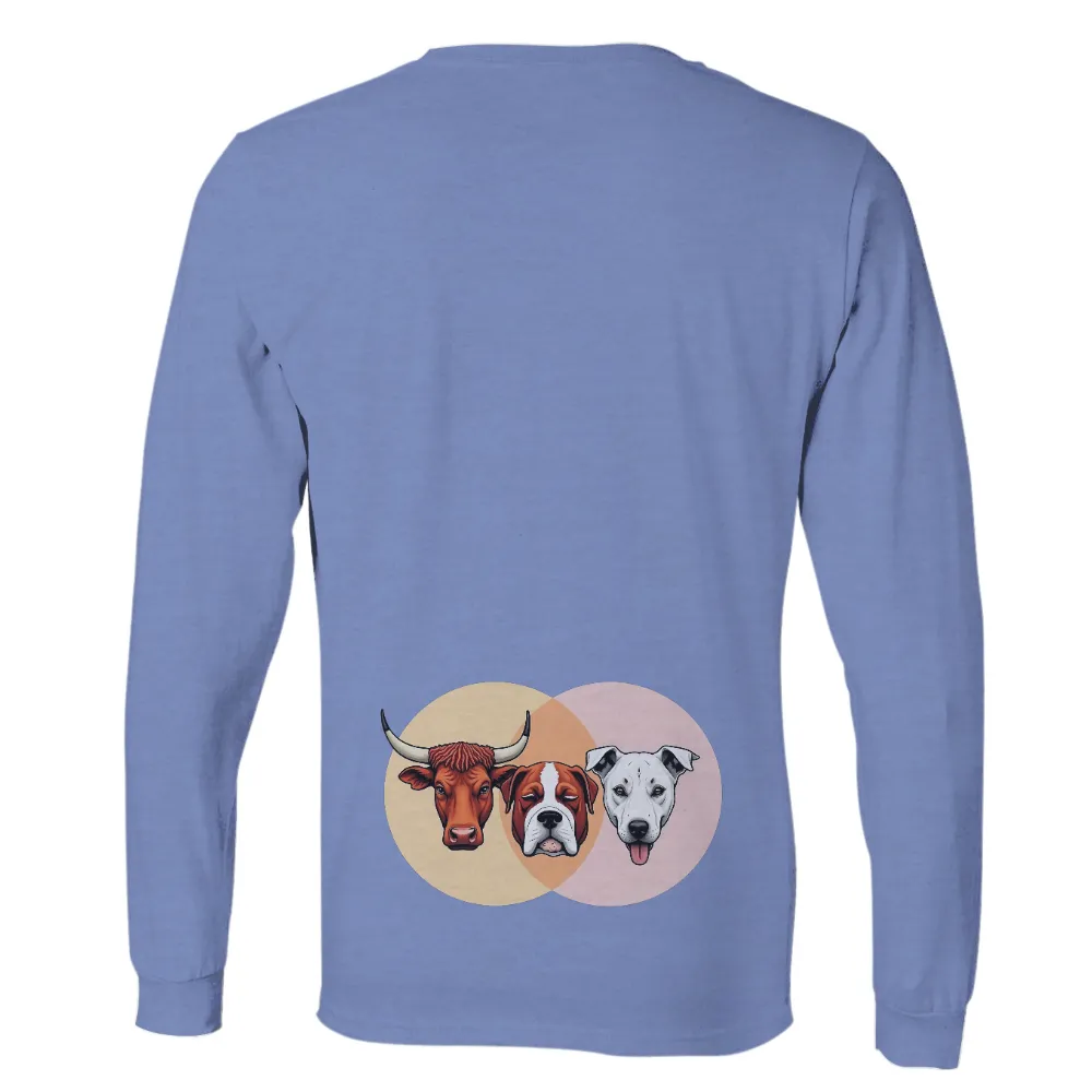 T-Shirts Custom: Cow, Boxer, and Pitbull Friendship Design|huk fishing shirts uv protection