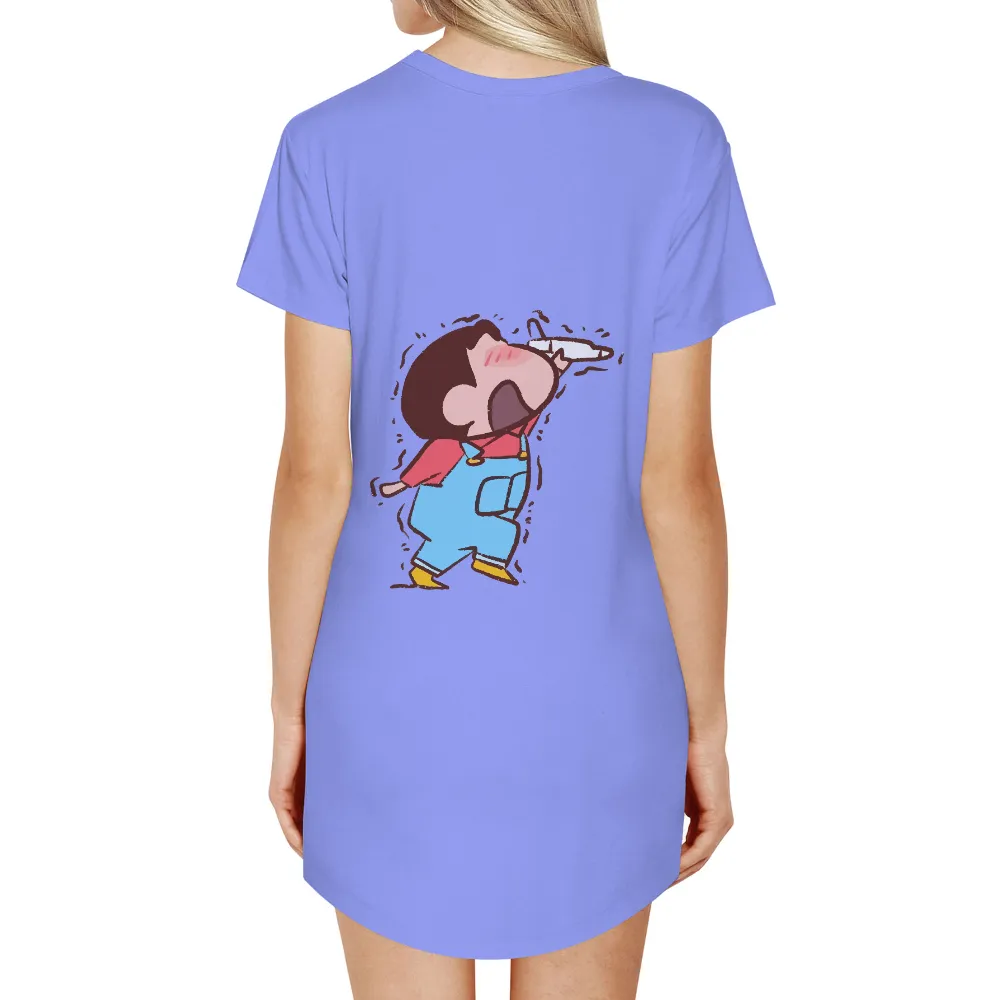 Graphic Tees: Joyful Laughter - Whimsical Childhood Nostalgia|white butterfly graphic tee