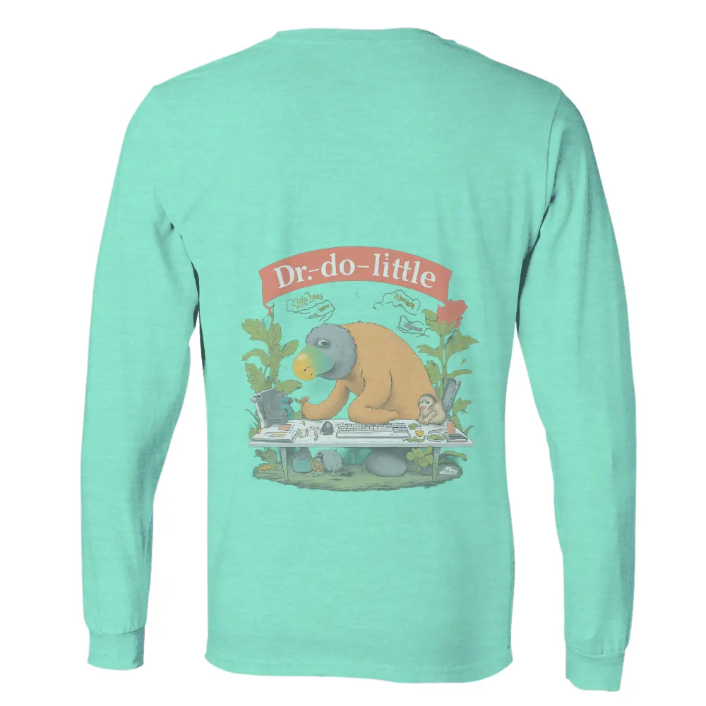 Whimsical Dr. Do-Little Sloth Design: Humor Meets Retro Charm|t shirt roblox vintage