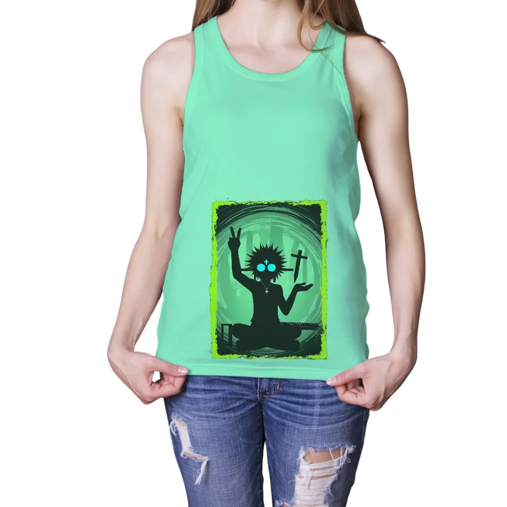 Tee Shirt Printing: Embrace the Duality - Artistic Design|bleached neon green shirt