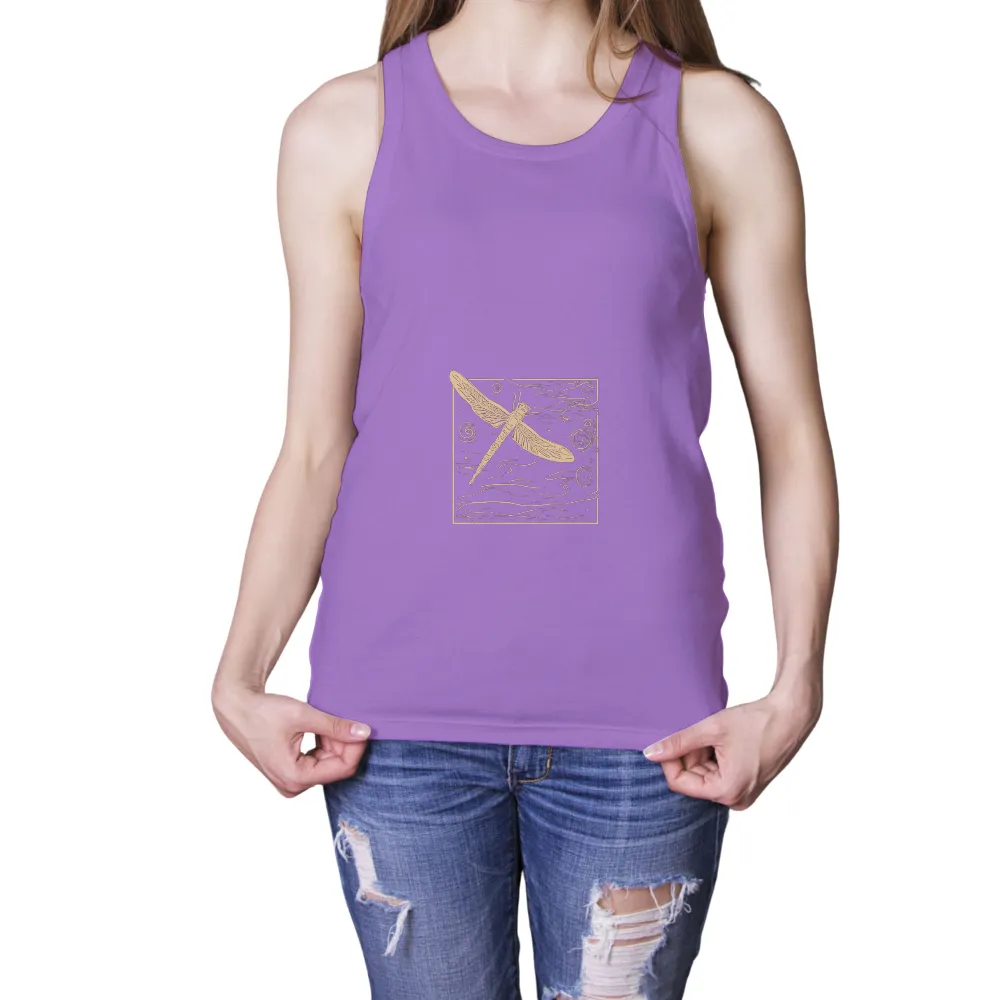 TShirt Printing: Dragonfly Serenity - Embrace Change and Growth|dragonfly shirts for sale