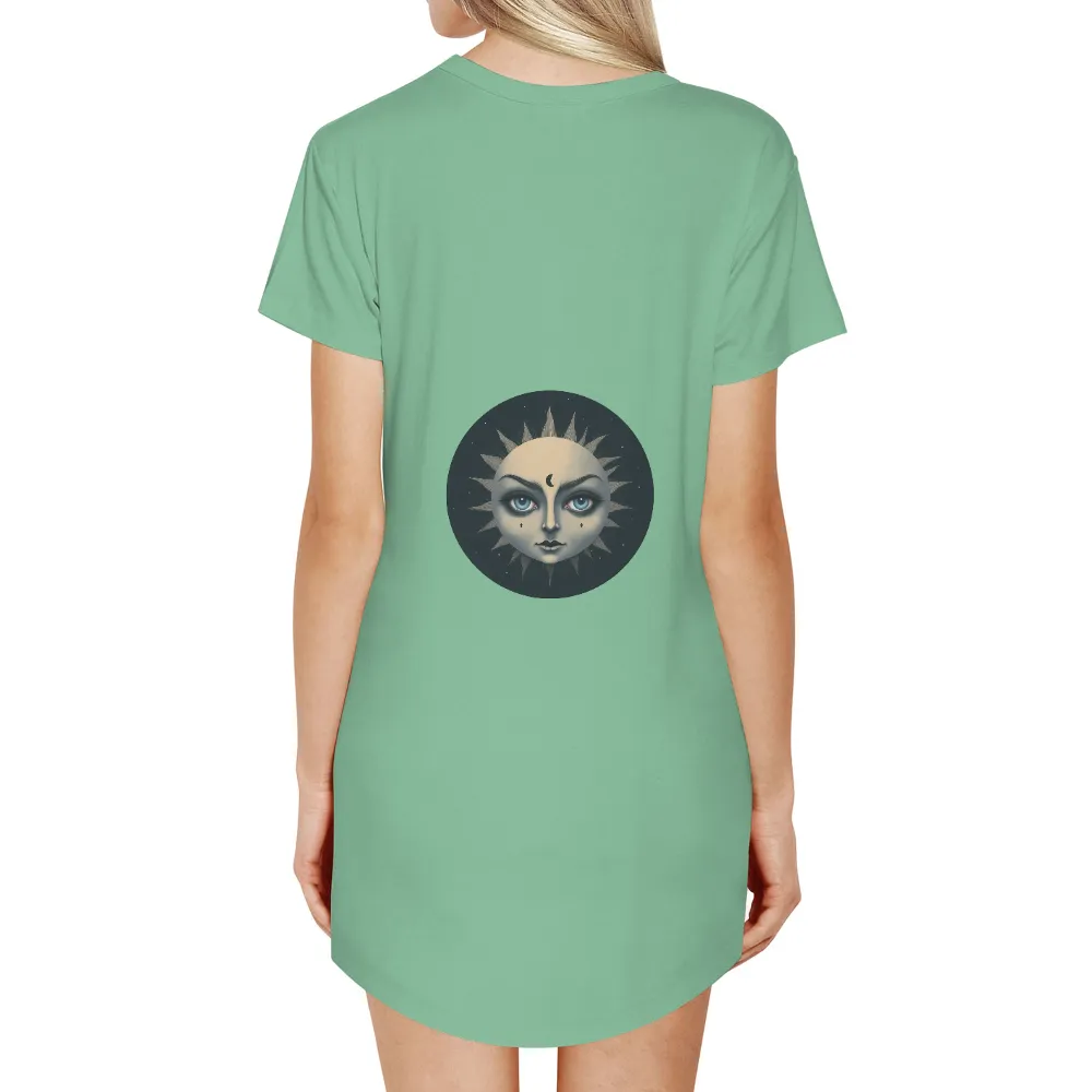 T-Shirts Design: Celestial Guardian Luna - Artistic Designs|dallas stars goalie