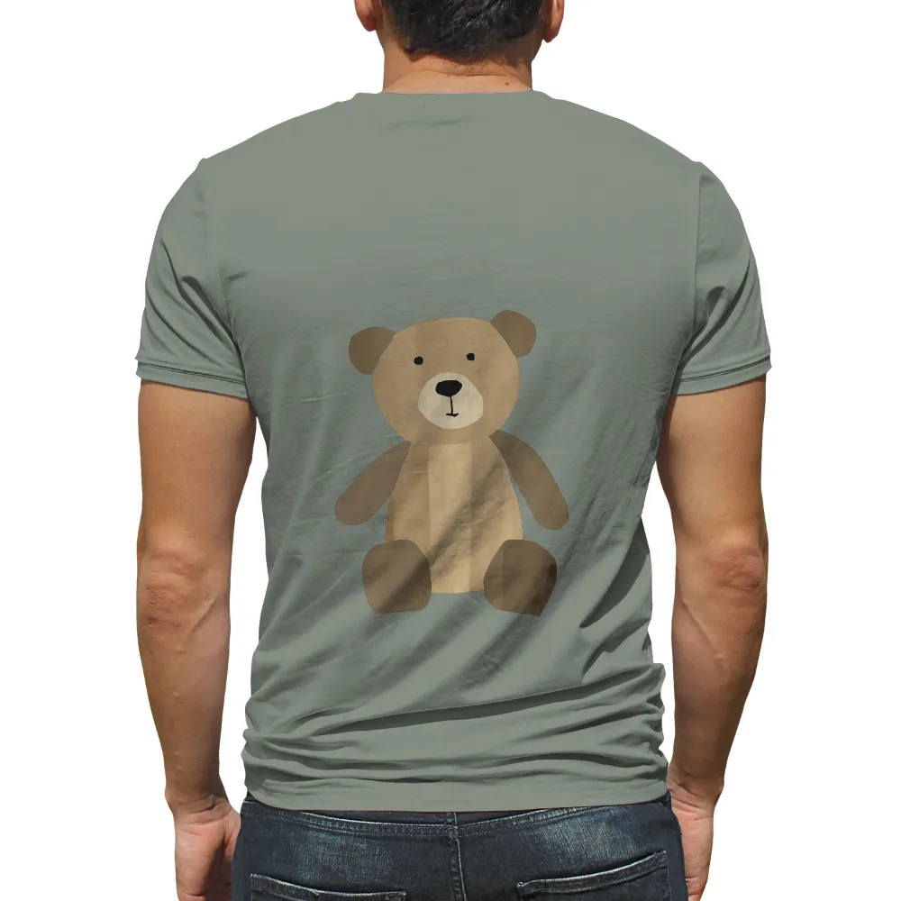 T-Shirts Pattern: Wooden Bear - Rustic Charm and Innocence|capitalist nostalgia shirt