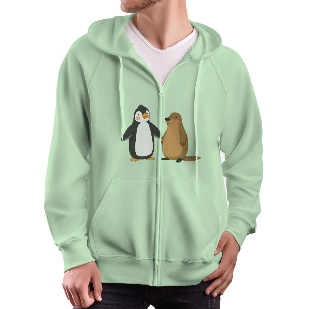 T-Shirts Pattern: Unlikely Friends - Pippin the Penguin and Marmie the Groundhog|cute summer shirts plus size