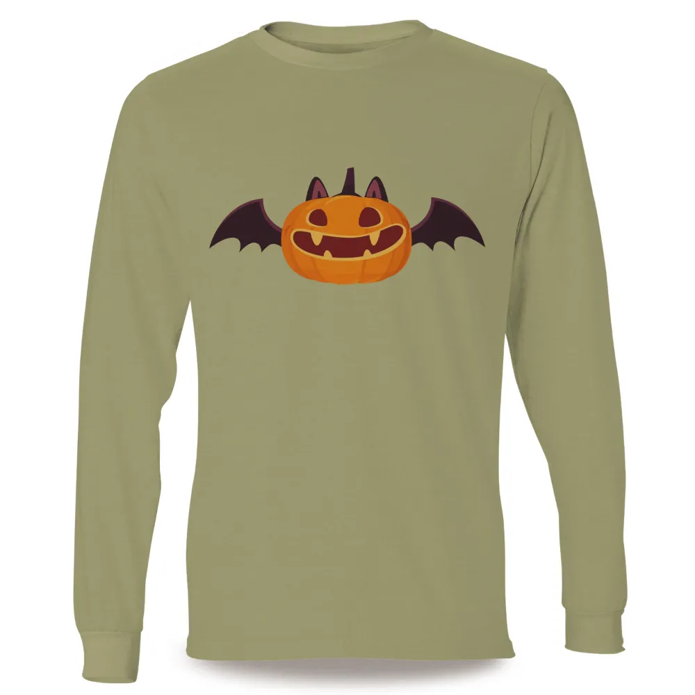 Customized Tee Shirts: Spooky Pumpkin with Bat Wings - Halloween Celebration|buc ee's shirts halloween 2022