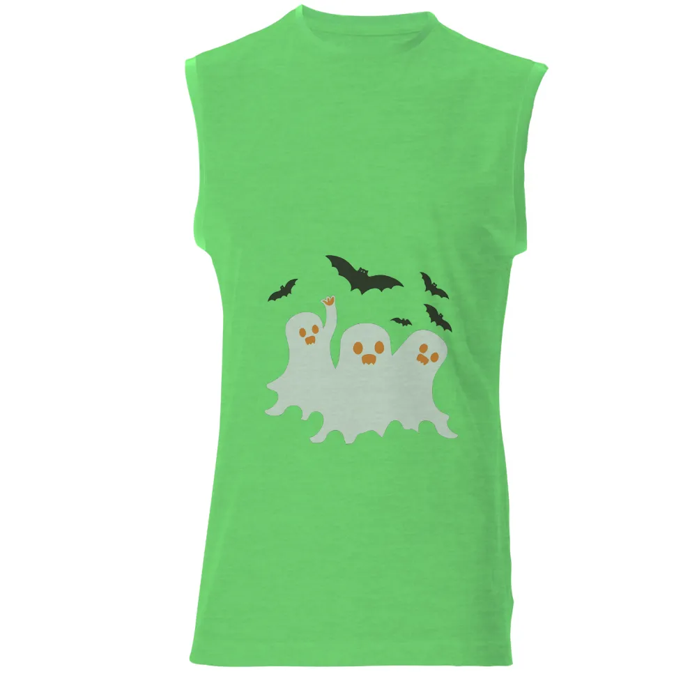 Graphic Tees: Friendly Ghosts & Bats - Whimsical Halloween Design|buc ee's shirts halloween 2022