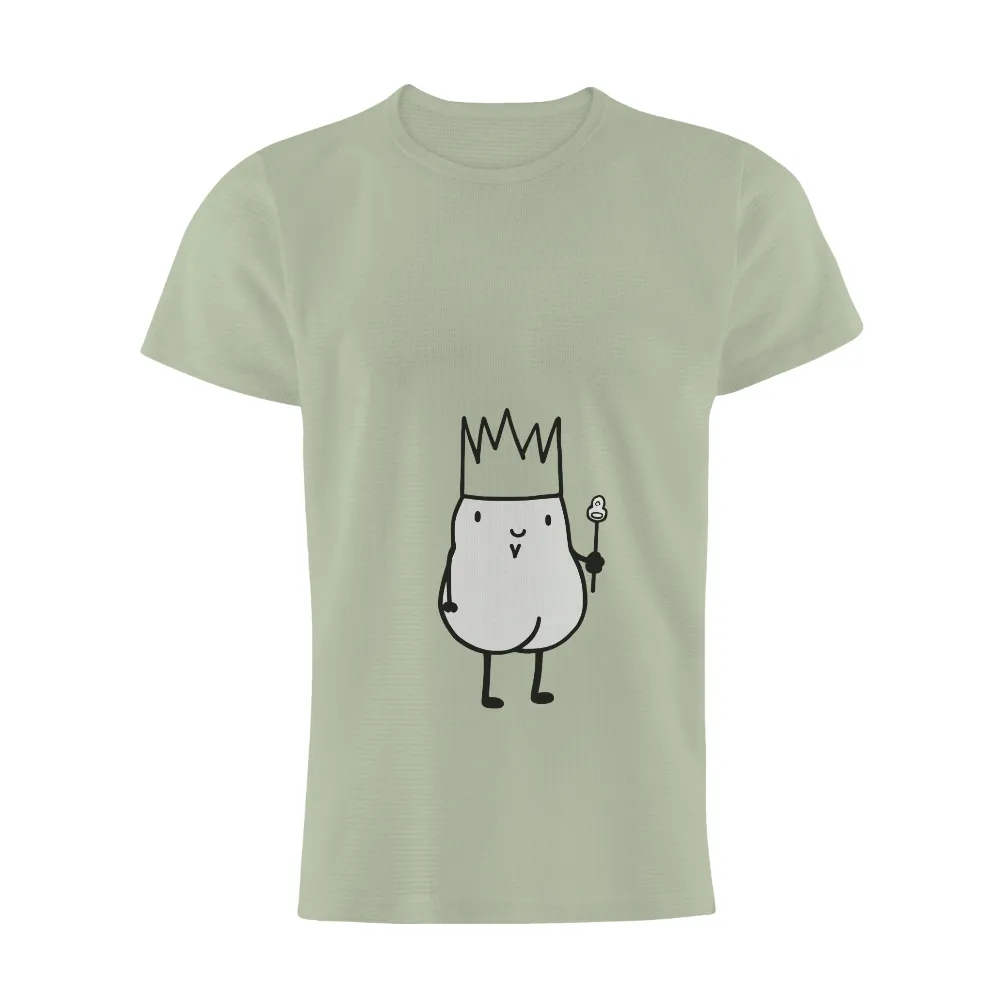 Shirts Graphic Tees: The Whimsical King Potato - Funny & Quotes|short king spring shirt