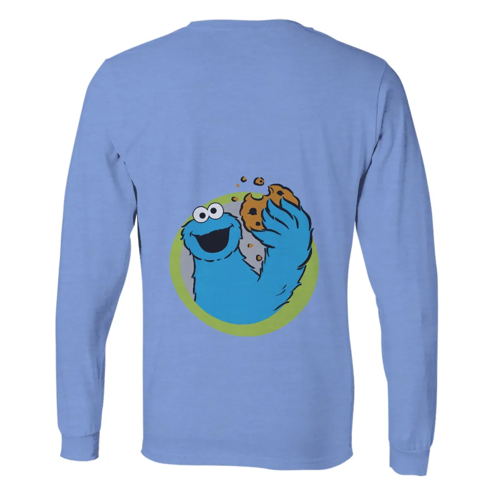 Shirts Graphic Tees: Blue Monster's Chocolate Chip Cookie Delight|easter funny shirt