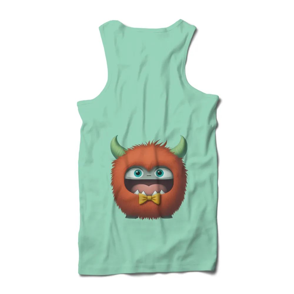 TShirt Printing: Whimsical Monster Brings Joy with Orange Fur and Green Horns|orange army f1 t shirt