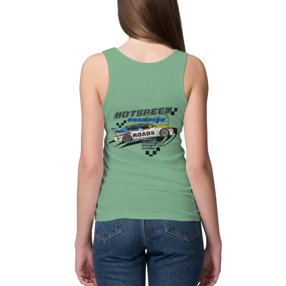 Tee Shirt Printing: Hot Speed Champion - Racing Car Design|mom to the 4th power shirt