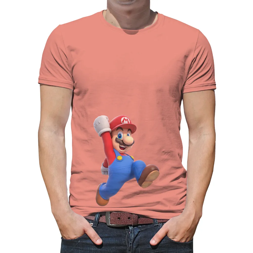 T-Shirts Design: Iconic Mario Adventure|retro duck t shirts