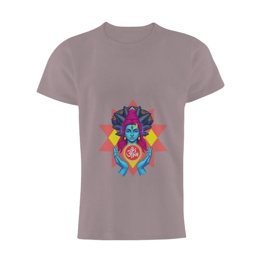 Tee Shirt Printing: Divine Serenity - Spiritual Wisdom and Om Symbol| Sacred syllable 'Om'