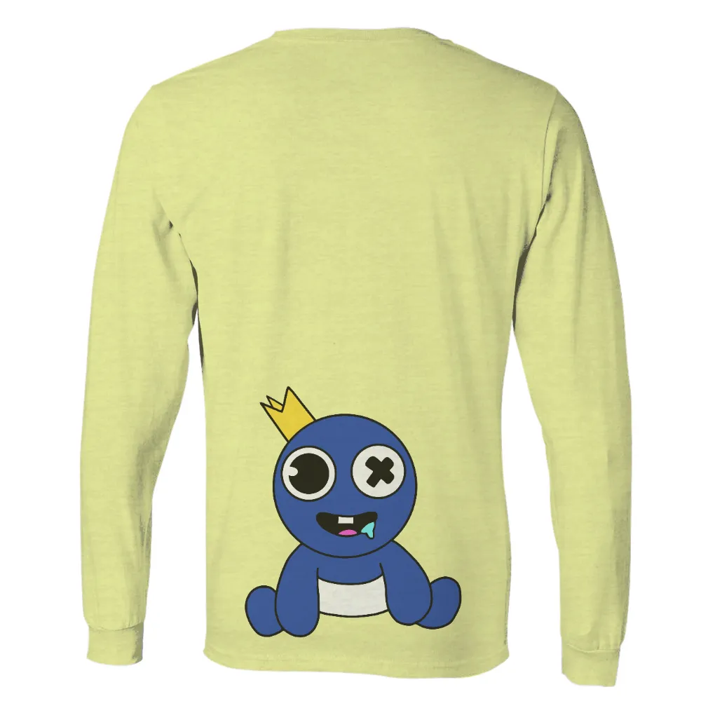 T-Shirts Design: Quirky Blue King Bloop - Funny & Playful|roblox bacon t shirt rainbow