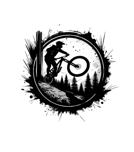 Tee Shirt Printing: Mountain Biking Adventure in the Forest