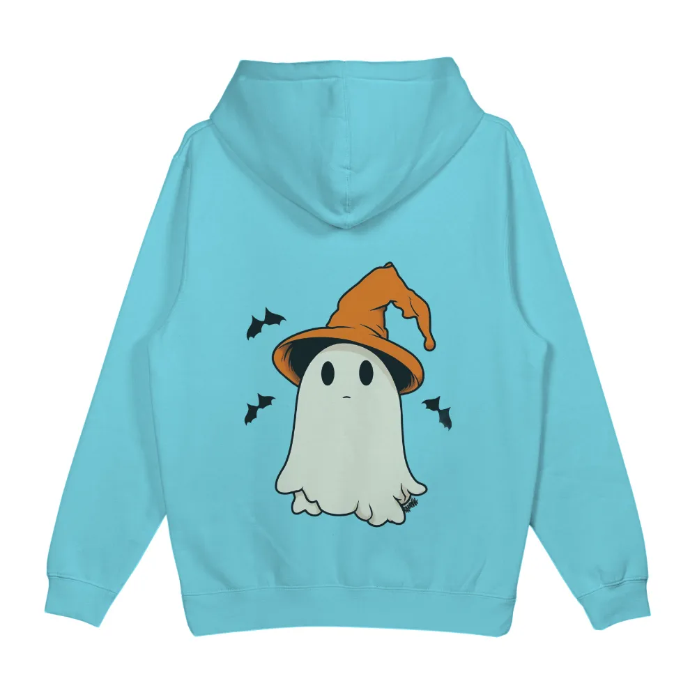 T-Shirts Custom: Friendly Ghost with Witch Hat - Halloween Fun|t shirt orange roblox