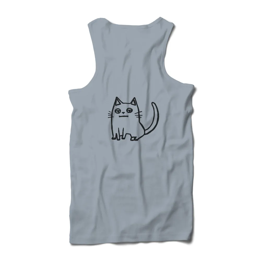 Tee Shirt Printing: Indifferent Cat Design|im only talking to my cat today shirt