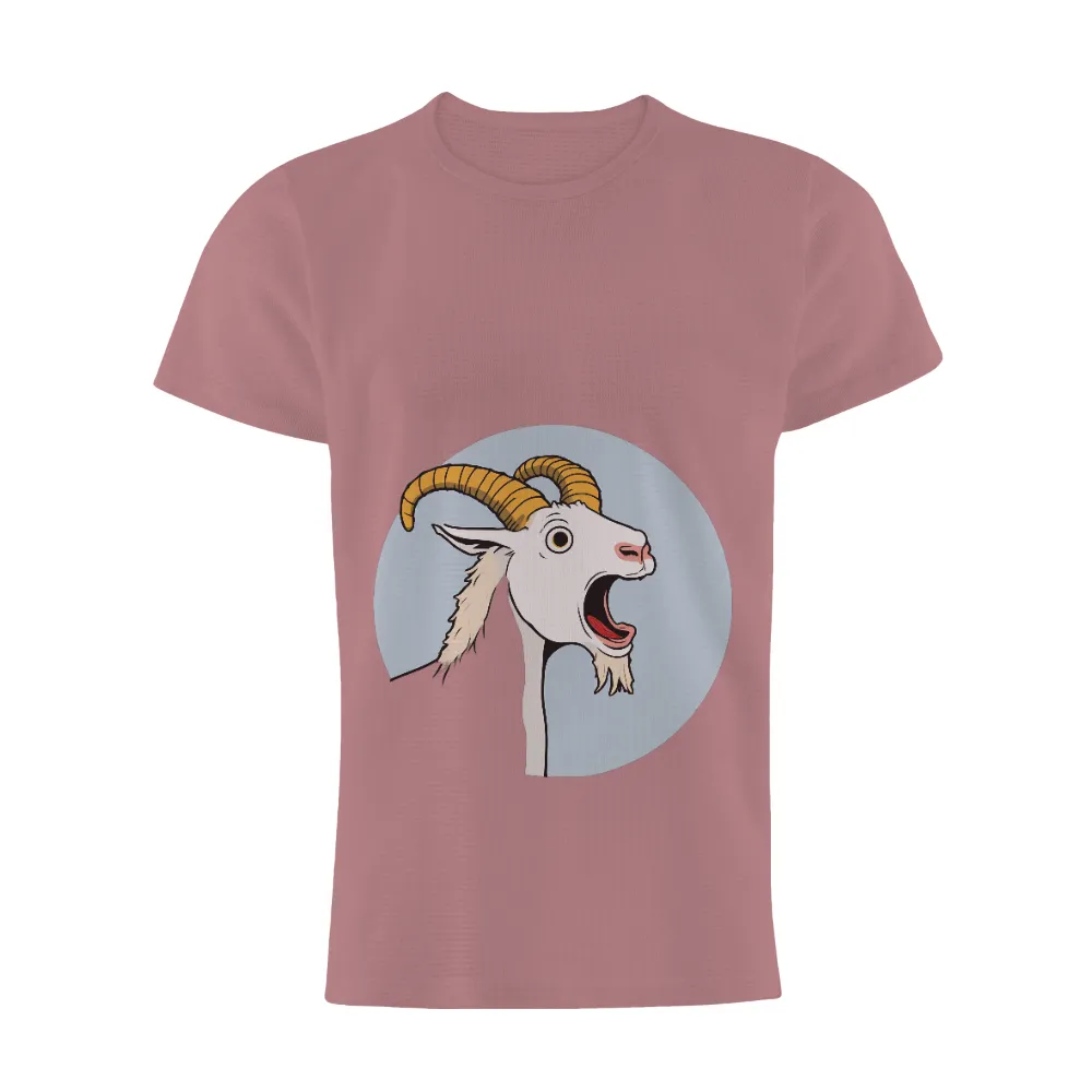 Custom T-Shirt Printing: Quirky Goat Design | Funny & Unique Tees| Rural night scene