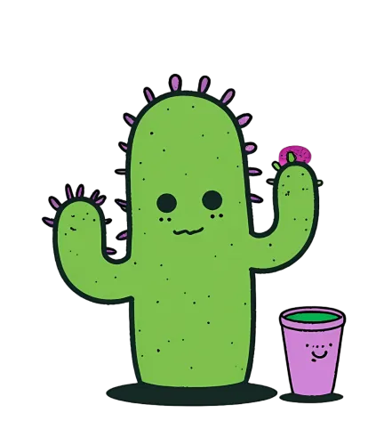 Graphic Tees: Prickles and Sipper - Quirky Friendship