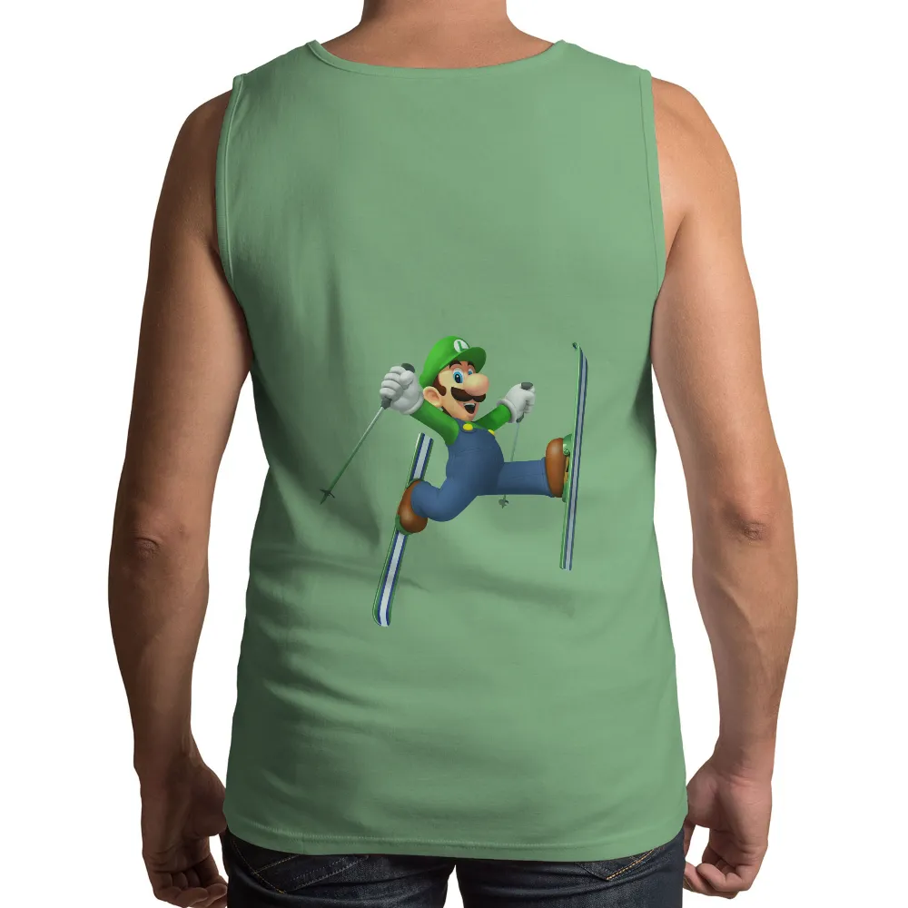 T-Shirt Printing: Skiing Adventure with Classic Video Game Character|fun squad t shirt youtube