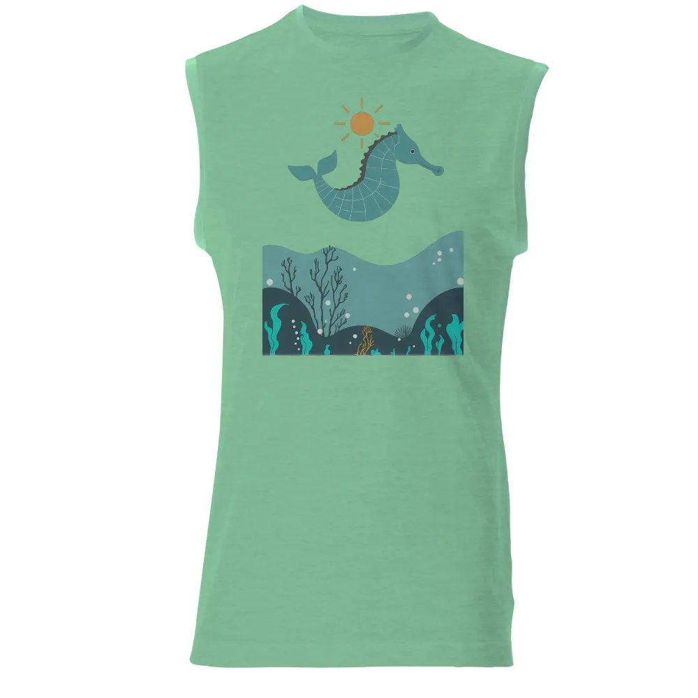 Seahorse Shirts Graphic Tees | Oceanic Serenity & Adventure| corals