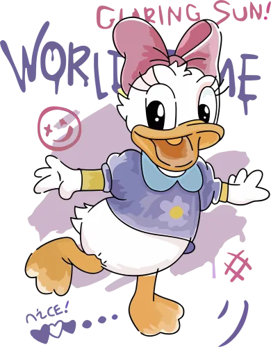 Tee Shirts Printed: Daisy Duck's World of Frustration