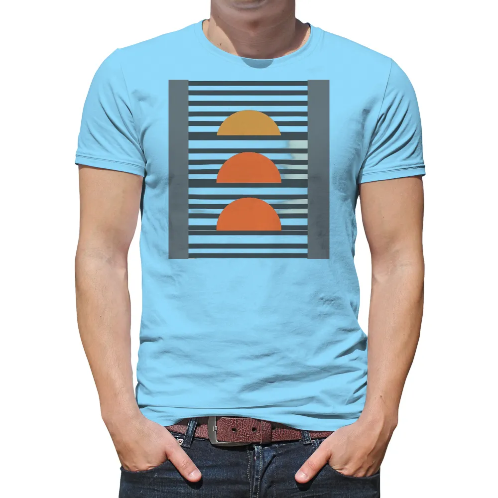 Customized Tee Shirts: Sunset Through Blinds - Minimalist Art|gough whitlam it's time t shirt