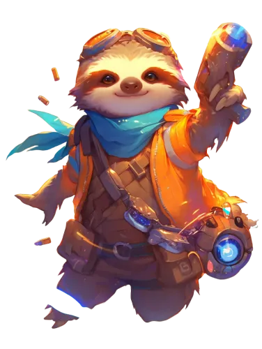 Sloth Raider with Blue Scarf - sloth raiders shirt