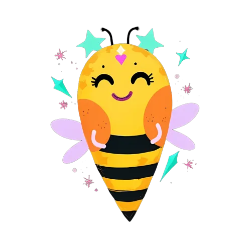 Graphic Tees: Whimsical Bee Spread Happiness and Positivity