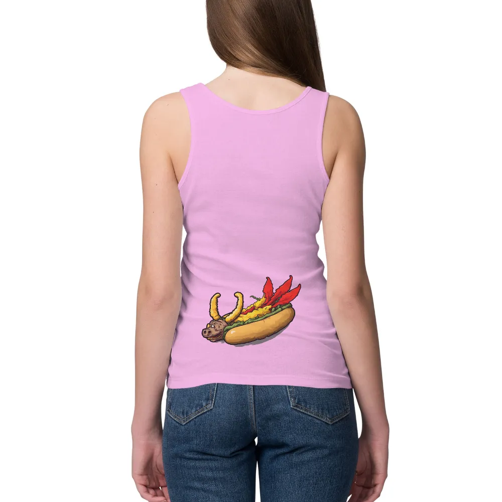 Unique Hot Dog Cartoon Pig Head Design|biggie the what vintage tee