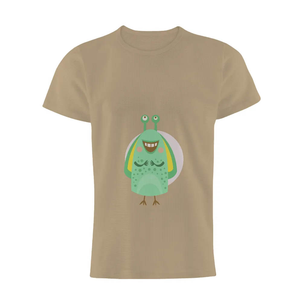 T-Shirts Pattern: Spread Joy with Zappy the Green Monster|white cute t shirt roblox