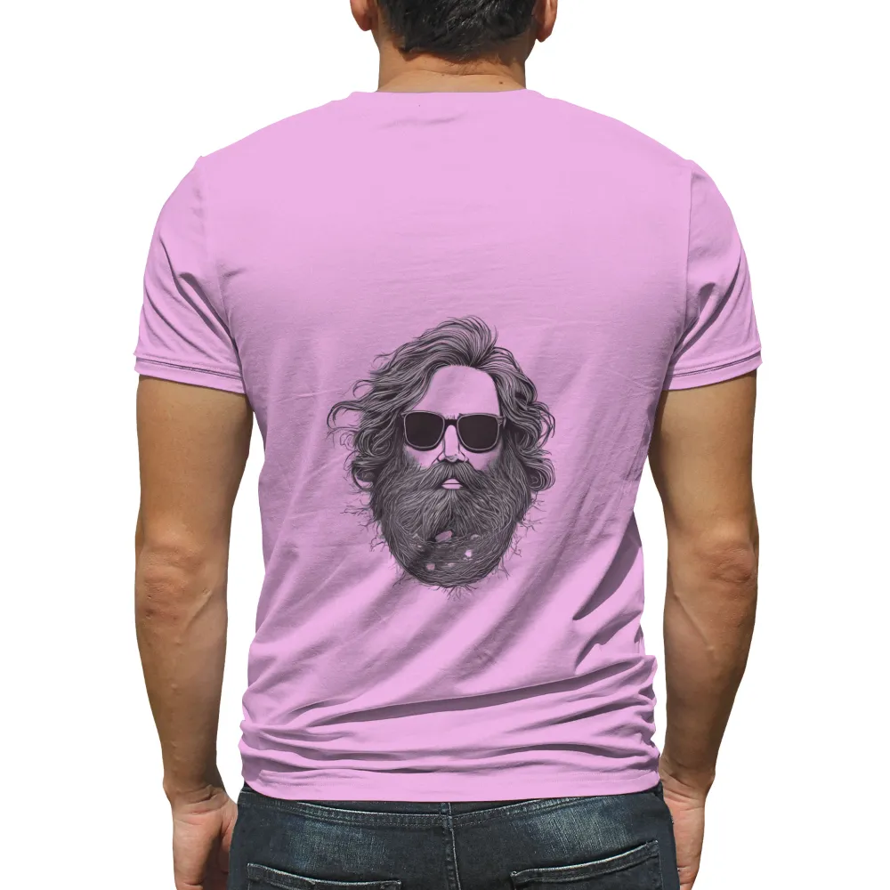 T-Shirts Design: Vintage Style with Long Hair and Sunglasses|80s vintage tshirts