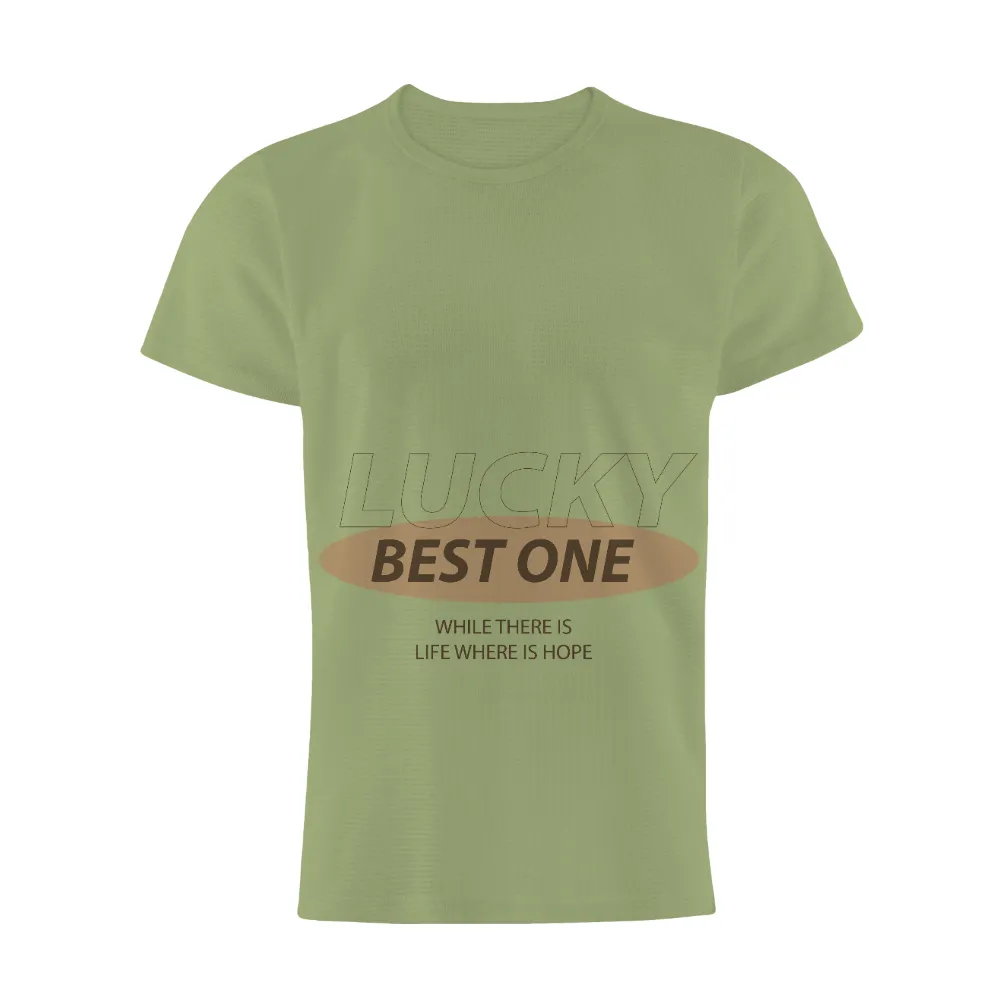 Tee Shirts Printed: Lucky Best One - Hope and Resilience|hope graffiti