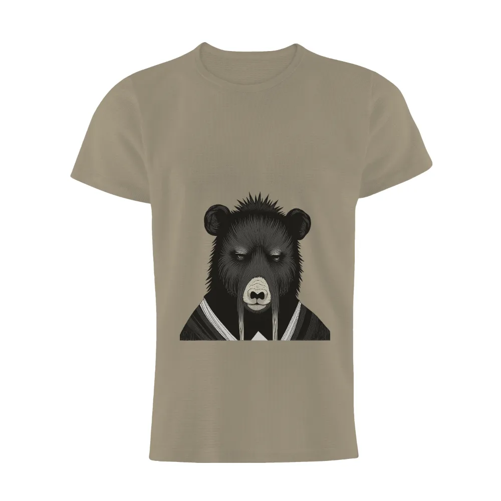 Custom T-Shirt Printing: Sophisticated Bear in a Tuxedo|spring formal shirts