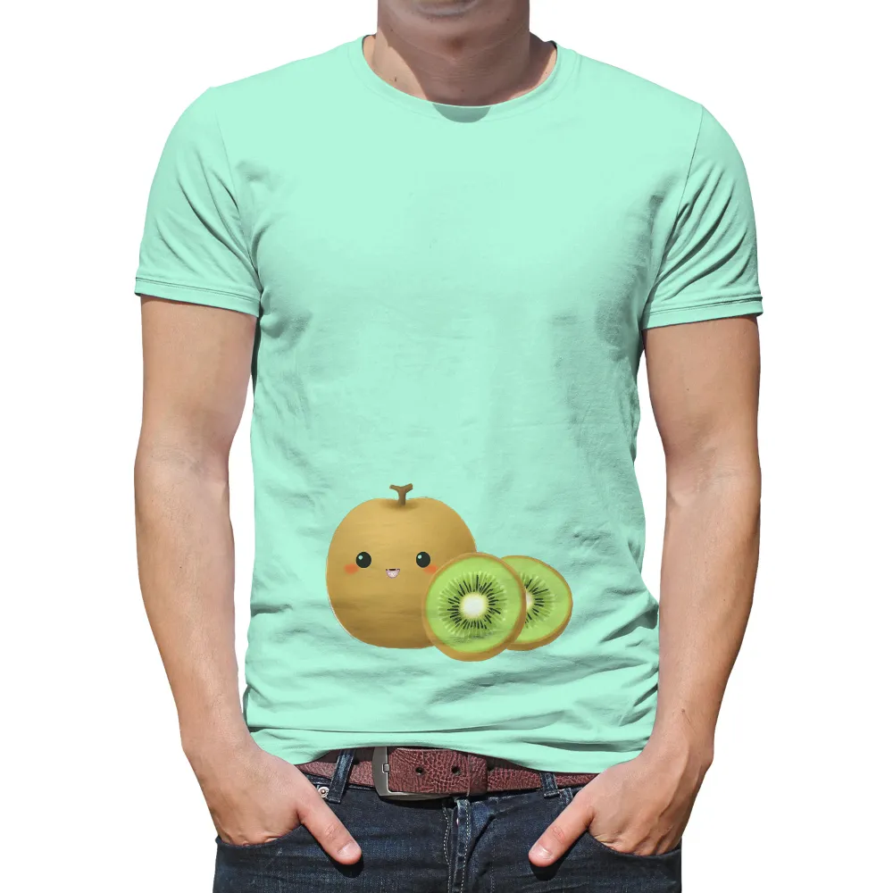 TShirt Printing: Kiki the Kiwi Fruit - Cheerful Adventure|spritz fruit market t shirt