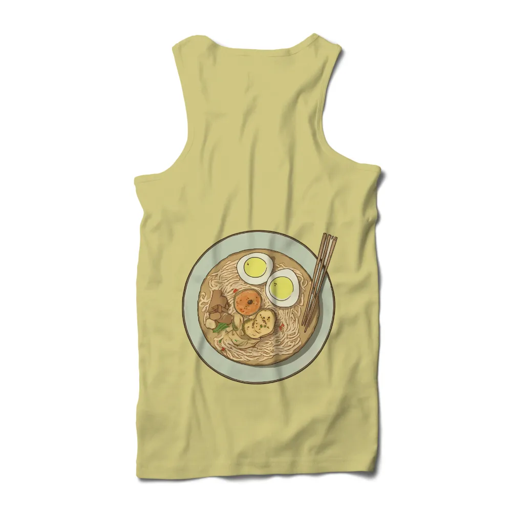 Tee Shirts Printed: Ramen Comfort - Warmth and Nostalgia|eggs excavator shirt