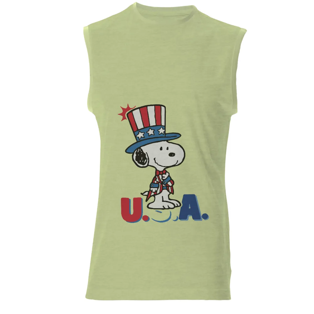 Custom T-Shirt Printing: Celebrate USA with Patriotic Snoopy|fourth of july pregnancy announcement shirt