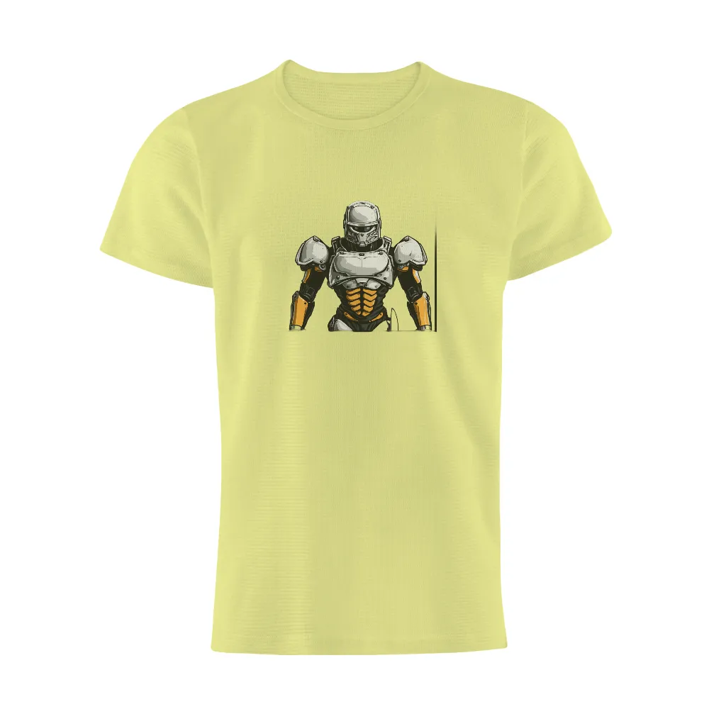 Tee Shirts Printed: Cyber Guardian - Strength and Resilience in the Future|free black t shirt roblox