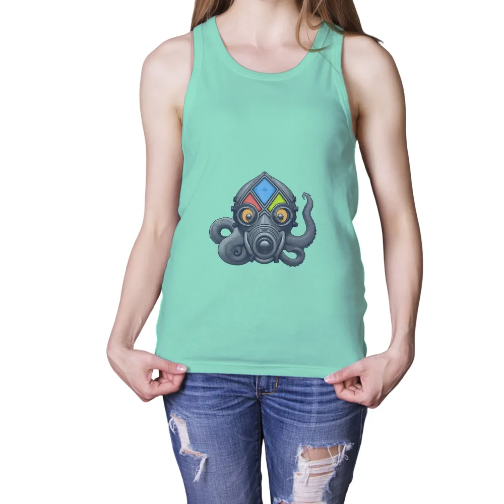 T-Shirts Design: Octo the Cyberpunk Guardian|final fantasy t shirts official