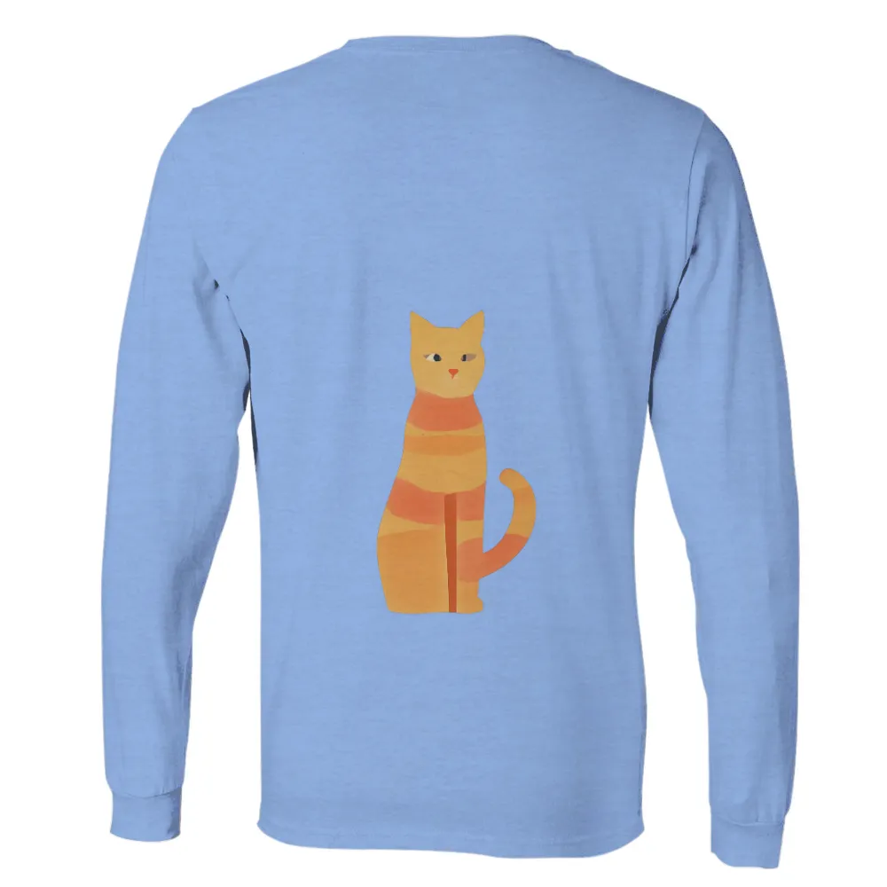 Graphic Tees: Whiskers the Confident Cat|orange justice shirt