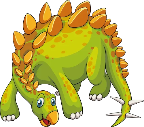 TShirt Printing: Spike the Playful Stegosaurus - Dinosaur Adventure