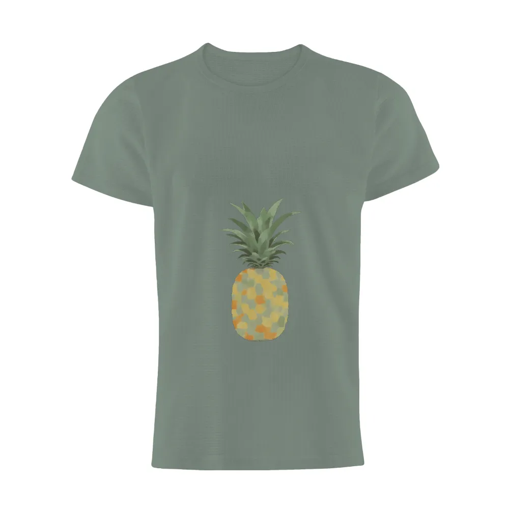 Shirts Graphic Tees: Whimsical Pineapple with Hexagonal Pattern|authentic shooting shirt chicago bulls 1984 85 michael jorda