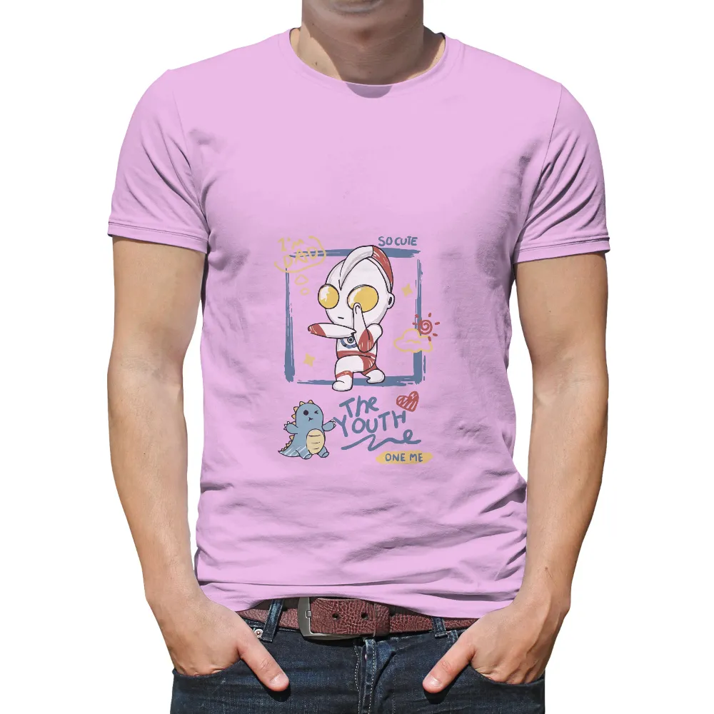 Tee Shirts Printed: Ultraman Chibi - SO CUTE, I'm DAD|stars hollow knit a thon shirt