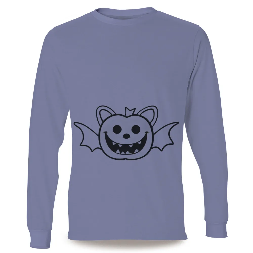 T-Shirts Custom: Halloween Pumpkin Bat Wings Design|new shirt design 2022 men's