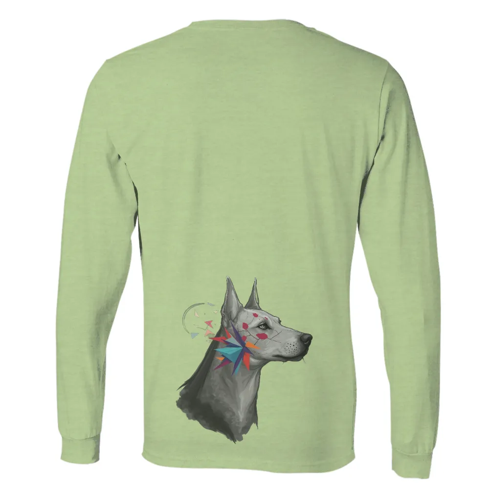 Shirts Graphic Tees | Doberman Geometric Art| side profile