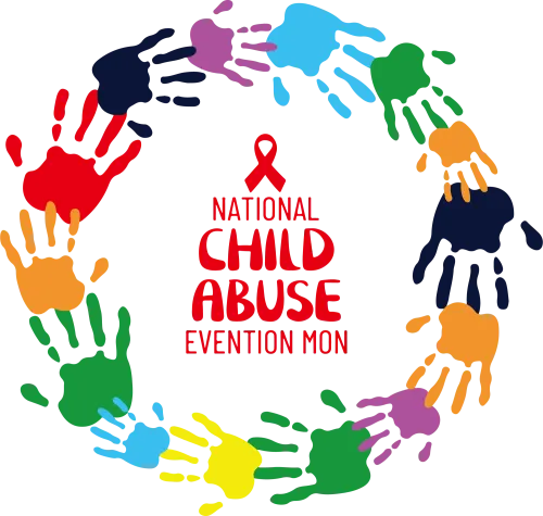 Tee Shirt Printing: National Child Abuse Prevention Handprint Design