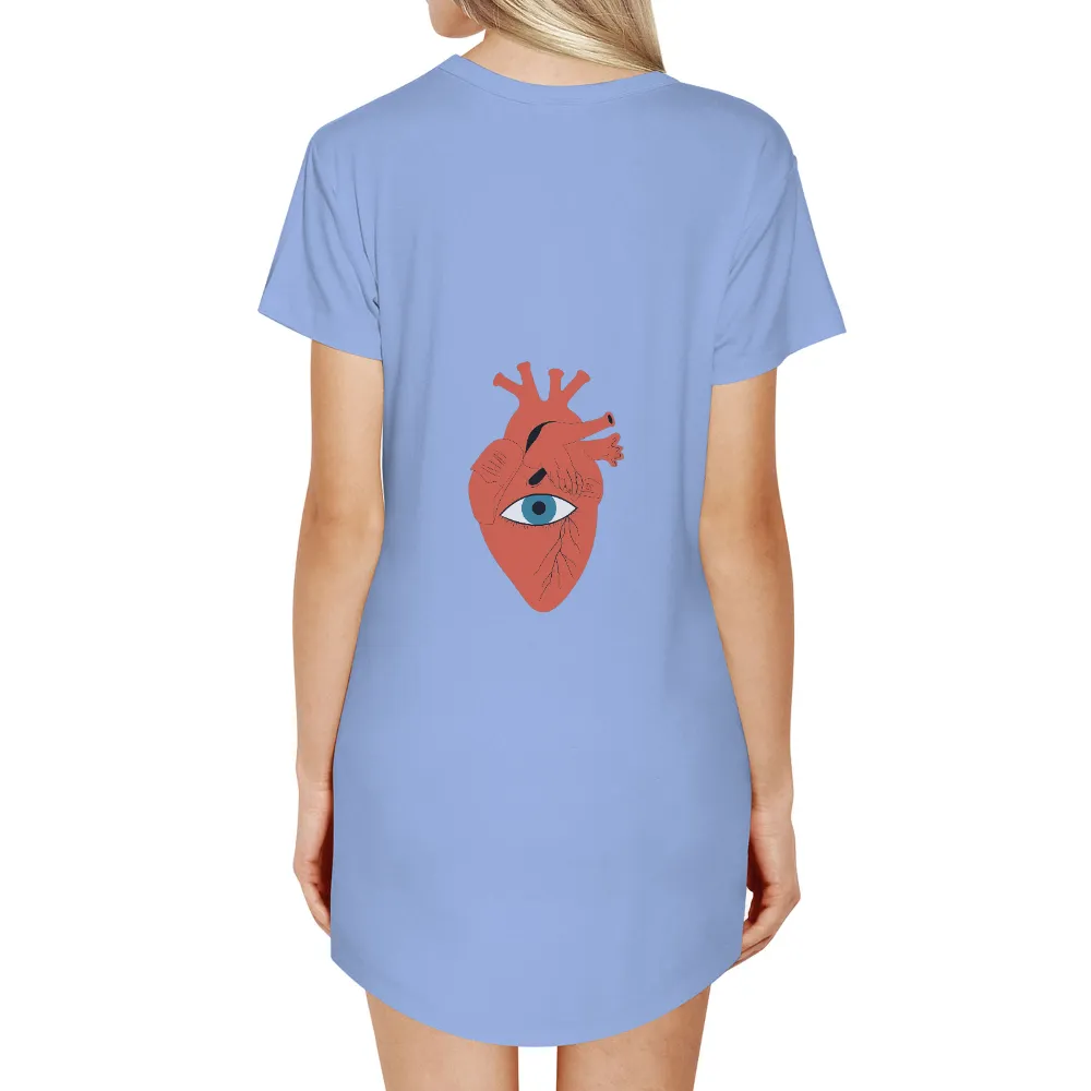 TShirt Design: Heart with Eye - Emotions and Life|artist known for street art