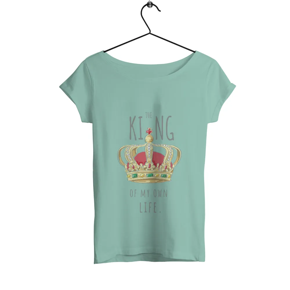 T-Shirts Custom: The King of My Own Life Crown Design|bleached heart shirt