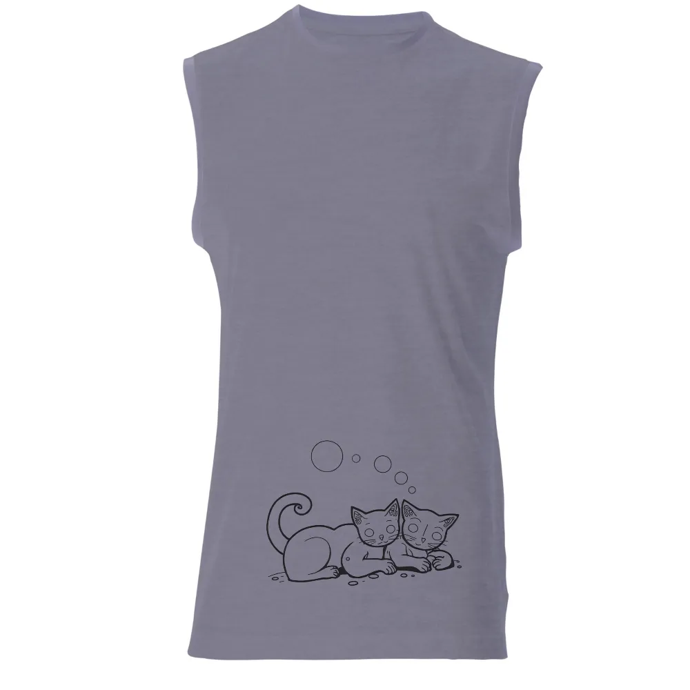 TShirt Design: Whiskers and Paws' Magical Adventure| Kittens with magic bubbles