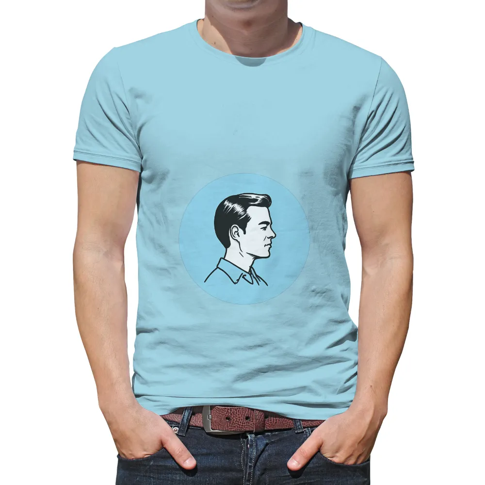 T-Shirts Custom: Vintage Profile - Minimalist Retro Charm|vintage stag beer shirt