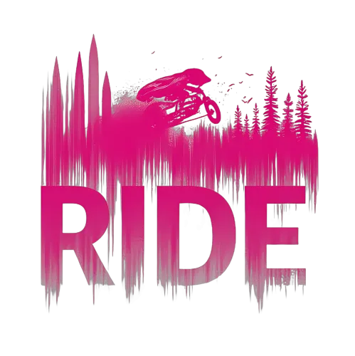 Tee Shirt Printing: Ride Through the Forest - Mountain Biking Adventure